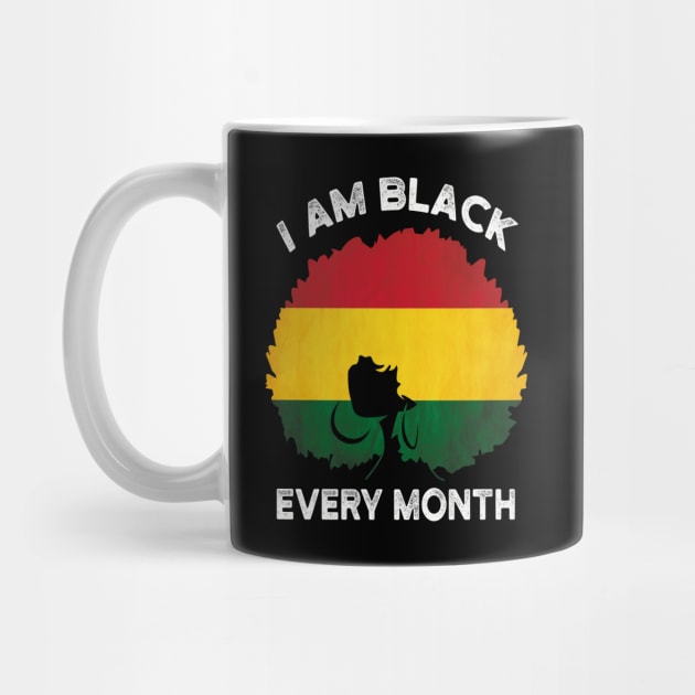 Black History Month BLM, I Am Black Every Month by Charaf Eddine